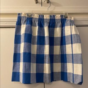 J.Crew Gingham City Skirt